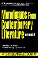 Monologues from Contemporary Literature - Kraus, Eric (Editor), and O'Brian, Jack (Introduction by)