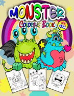 Monster Coloring Book For Kids: Frightening Monsters Coloring Book for Children and Kids of all ages, Great Monster Gifts for Teens and Toddlers who love Horror and enjoy Halloween with Creepy Monsters