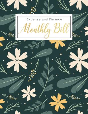 Monthly Bill Expense and Finance: Personal Finance Monthly Bill Planning Budgeting Record, Expense Organize your bills and plan for your expenses - Ellen, Lisa