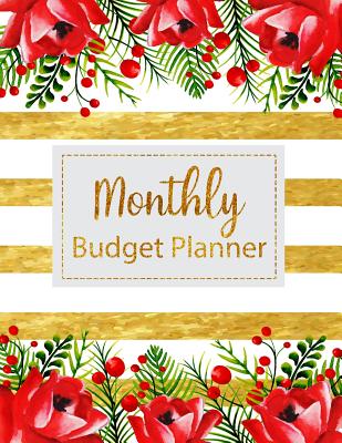 Monthly Budget Planner: Floral Vintage Stripes Weekly Expense Tracker Bill Organizer Notebook Business Money Personal Finance Journal Planning Workbook Size 8.5x11 Inches - Creations, Michelia