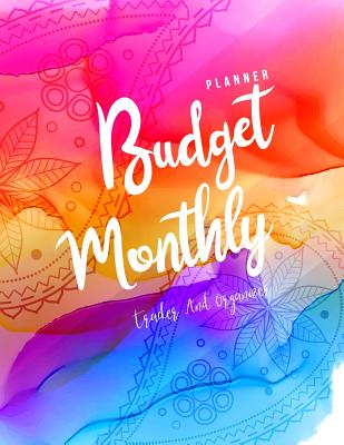 Monthly Budget Planner: Weekly & Monthly Expense Tracker Organizer, Budget Planner and Financial Planner Workbook ( Bill Tracker, Expense Tracker, Home Budget book / Extra Large ) Pink Blue Water Color Cover - Correia, Jada
