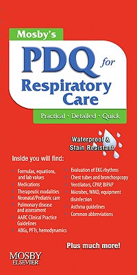 Mosby's PDQ for Respiratory Care - Corning, Helen Schaar, Rrt