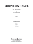 Mountian Dance: Conductor Score