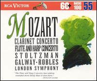 Mozart: Clarinet Concerto; Concerto for Flute, Harp & Orchestra - James Galway (flute); Marisa Robles (harp); Richard Stoltzman (clarinet)