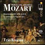 Mozart: Divertimenti, KV 439b (I,II,V); La clemenza di Tito, KV 621 (Harmoniemusik)