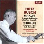 Mozart: Haffner Serenade; Schubert: Symphony No. 5 - Peter Rybar (violin); Winterthur Symphony Orchestra; Fritz Busch (conductor)