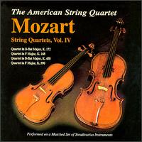 Mozart: String Quartets, Vol. 4 - American String Quartet; Daniel Avshalomov (violin); David Geber (cello); Laurie Carney (violin); Peter Winograd (violin)