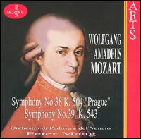 Mozart: Symphonies Nos. 38 & 39 - Orchestra di Padove e del Veneto; Peter Maag (conductor)