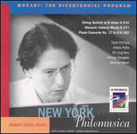 Mozart: The Bicentennial Program - New York Philomusica; Robert Levin (piano)