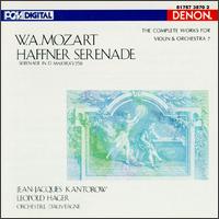 Mozart: The Complete Works for Violin & Orchestra 7 - Jean-Jacques Kantorow (violin); Leopold Hager (conductor)