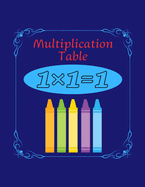 Multiplication Table: Coloring Book, Numbers, Math, for School, for Children, for Kids, for Toddler, for Boys, for Girls, Glossy Cover, 8.5 ? 11 inch, 186 pages