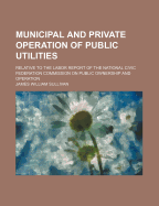 Municipal and Private Operation of Public Utilities; Relative to the Labor Report of the National Civic Federation Commission on Public Ownership and Operation