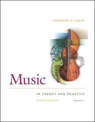 Music in Theory and Practice Vol 2 with Audio CD - Benward, Bruce, and Saker, Marilyn, and Benward Bruce