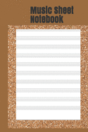 Music Sheet Notebook: Composing sheets for Song Writer's (6x9)