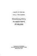 Mutlicountry Inverstment Analysis - Mennes, Loet B, and Stoutjesdijk, Ardy, and Stoutjesdijk, Ardy J, Professor (Photographer)