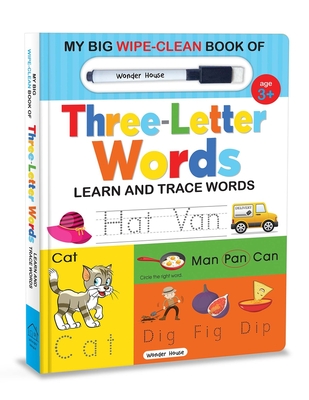 My Big Wipe and Clean Book of Three Letter Words for Kids: Learn and Trace Words - Wonder House Books