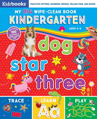 My Big Wipe Clean: Kindergarten Words Numbers - Kidsbooks