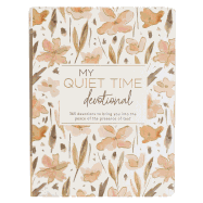 My Quiet Time Devotional - 365 Devotions for Women to Bring You Into the Peace of the Presence of God Peach Floral Softcover Flexcover Gift Book W/Ribbon Marker