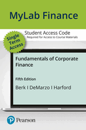 Mylab Finance with Pearson Etext -- Access Card -- For Fundamentals of Corporate Finance