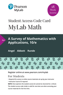 Mylab Math with Pearson Etext -- 18 Week Standalone Access Card -- For a Survey of Mathematics with Applications