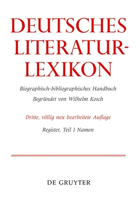 Namen - Kosch, Wilhelm, and Achnitz, Wolfgang (Contributions by), and Hagestedt, Lutz (Contributions by)