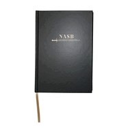 NASB Large Print Wide Margin - Black Hardcover