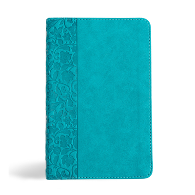 NASB Personal Size Bible, Teal Leathertouch - Holman Bible Publishers