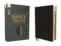 Nasb, the Grace and Truth Study Bible (Trustworthy and Practical Insights), European Bonded Leather, Black, Red Letter, 1995 Text, Thumb Indexed, Comfort Print