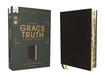 Nasb, the Grace and Truth Study Bible (Trustworthy and Practical Insights), European Bonded Leather, Black, Red Letter, 1995 Text, Thumb Indexed, Comfort Print - Mohler Jr, R Albert (Editor), and Zondervan