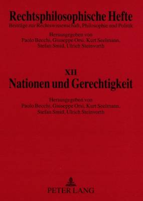 Nationen Und Gerechtigkeit - Becchi, Paolo (Editor), and Orsi, Giuseppe (Editor), and Seelmann, Kurt (Editor)