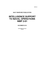 Navy Warfare Publication Nwp 2-01 Intelligence Support to Naval Operations Novem