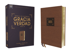 Nbla Biblia de Estudio Gracia Y Verdad, Leathersoft, Caf, Interior a DOS Colores