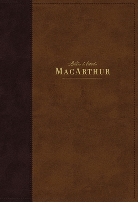 Nbla Biblia de Estudio Macarthur, Leathersoft, Caf?, Interior a DOS Colores - MacArthur, John F (Editor), and Vida