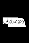 Nebraska - Black Lined Notebook with Margins: 101 Pages, Medium Ruled, 6 X 9 Journal, Soft Cover