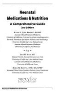 Neonatal Medication and Nutrition: A Comprehensive Guide - Zenk, Karin E, Pharmd, Fashp, and Sills, Jack H, and Koeppel, Robin M