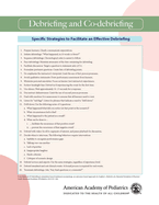 Neonatal Simulation Card: Debriefing and Co-Debriefing