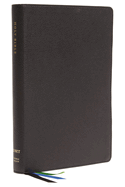 NET Bible, Thinline Large Print, Leathersoft, Black, Thumb Indexed, Comfort Print: Holy Bible