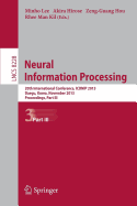 Neural Information Processing: 20th International Conference, Iconip 2013, Daegu, Korea, November 3-7, 2013. Proceedings, Part III