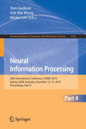 Neural Information Processing: 26th International Conference, Iconip 2019, Sydney, Nsw, Australia, December 12-15, 2019, Proceedings, Part IV