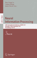 Neural Information Processing, Part 3: 18th International Conference, ICONIP 2011, Shanghai, China, November 13-17, 2011, Proceedings