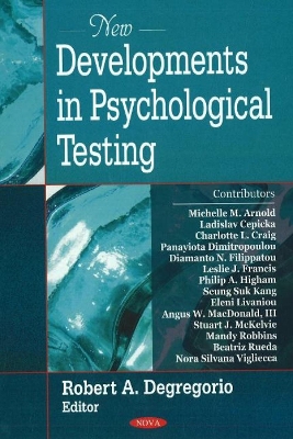 New Developments in Psychological Testing - DeGregorio, Robert A