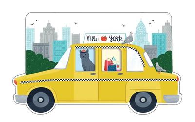 New York City Taxi Shaped Cover Sticky Notes - Galison