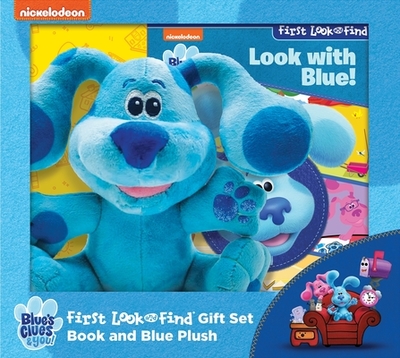 Nickelodeon Blue's Clues & You!: Look with Blue! First Look and Find Gift Set Book and Blue Plush - Pi Kids