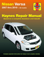 Nissan Versa 2007 Thru 2019 Haynes Repair Manual: 2007 Thru 2019, All Models