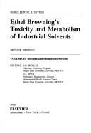 Nitrogen and Phosphorus Solvents - Buhler, D.R. (Editor), and Reed, D.J. (Editor)