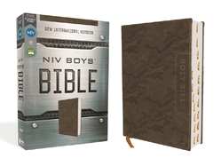 Niv, Boys' Bible, Leathersoft, Brown Camo, Thumb Indexed Tabs, Comfort Print