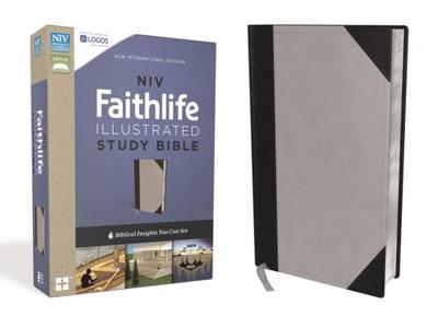 NIV, Faithlife Illustrated Study Bible, Leathersoft, Gray/Black, Thumb Indexed: Biblical Insights You Can See - Barry, John D. (Editor), and Mangum, Douglas (Editor), and Brown, Derek R. (Editor)