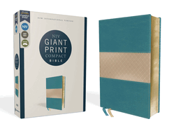 Niv, Giant Print Compact Bible, Leathersoft, Teal, Red Letter Edition, Comfort Print