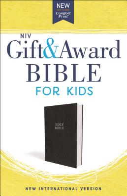 NIV, Gift and Award Bible for Kids, Flexcover, Black, Comfort Print - Zonderkidz