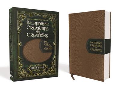 NIV, Incredible Creatures and Creations Holy Bible, Leathersoft, Tan/Green - Zonderkidz